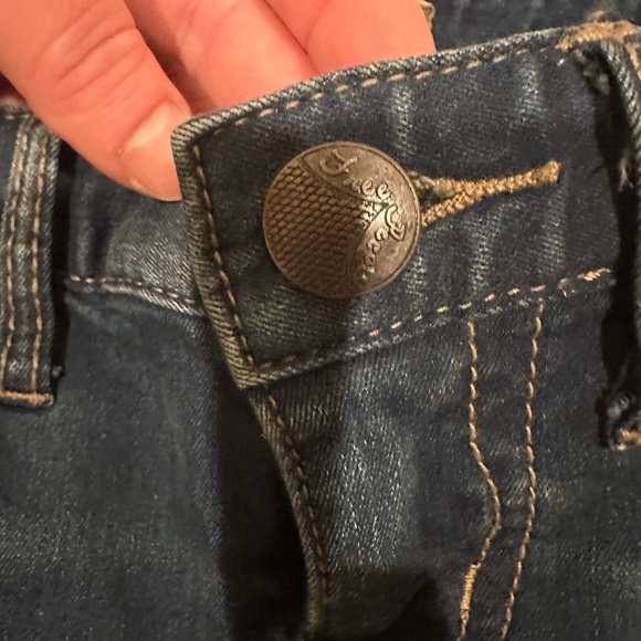 Free People Distressed Montana Skinny Jeans in Lake Blue- Women’s Size 26 - Picture 11 of 12